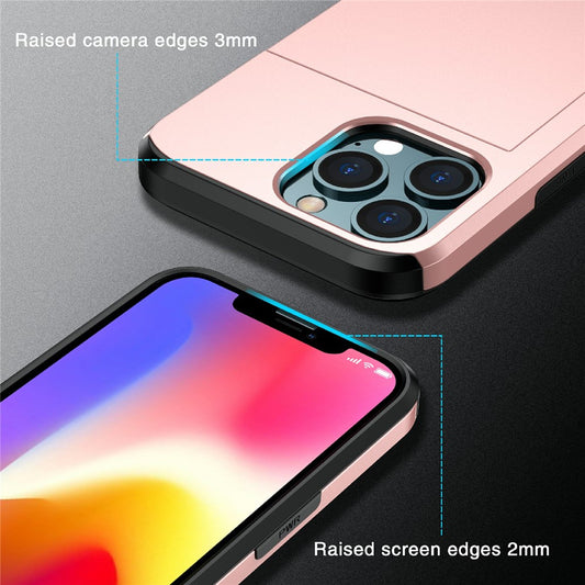 iPhone 13 mini Schiebekartensteckplatz-Hülle – Mit Kratzfestem Design