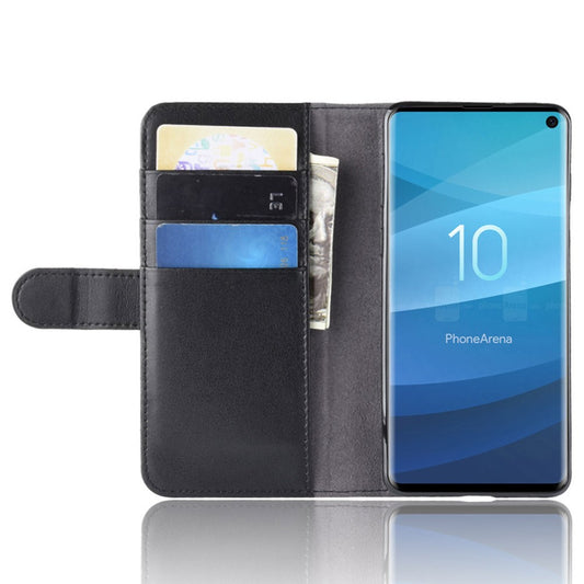 Galaxy S10 4G Echtleder Hülle mit Kartenfach