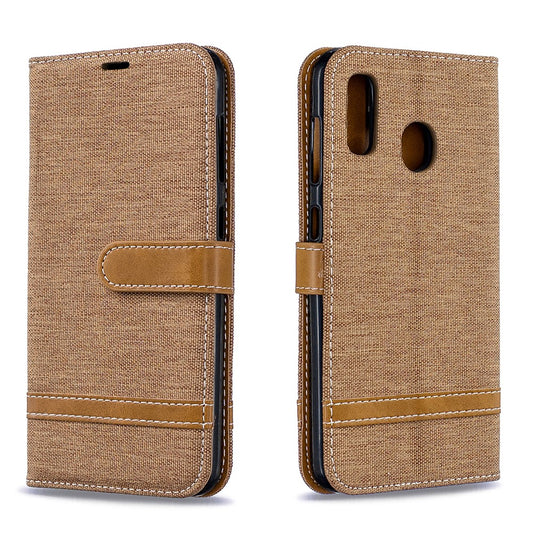 Galaxy A20 / A30 Jeans-Wallet Handyhülle