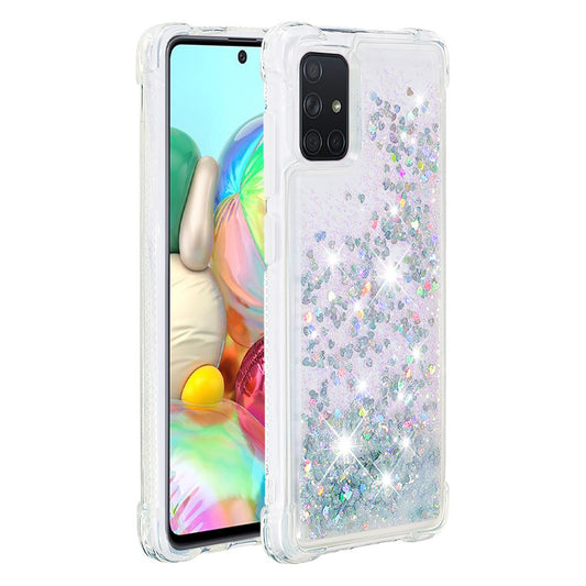 Galaxy A71 Glitzer-Hülle – Stoßfest & mit Treibsand
