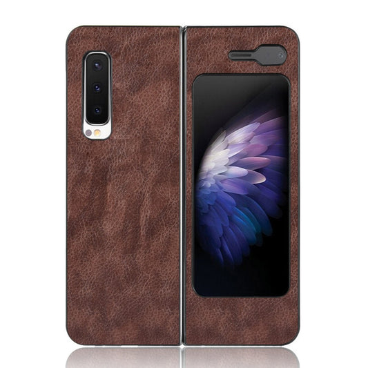 Galaxy Fold 1 4G/5G / W20 5G Schutzhülle – mit Litchi-Leder-Beschichtung