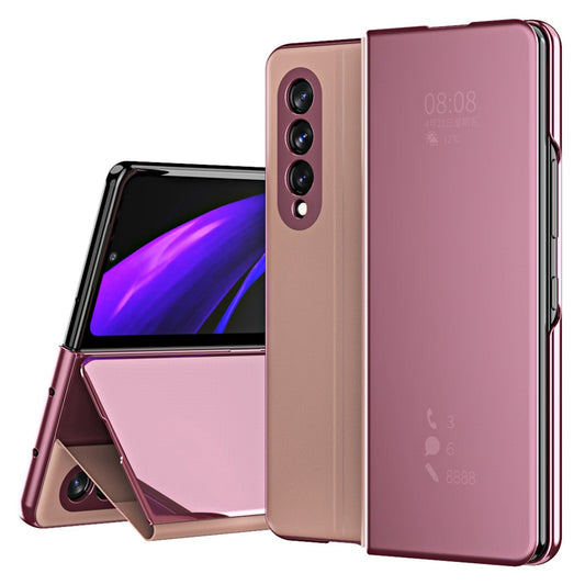 Galaxy Z Fold3 5G – Handyhülle aus Kunststoff und PU-Leder, mit Ständer