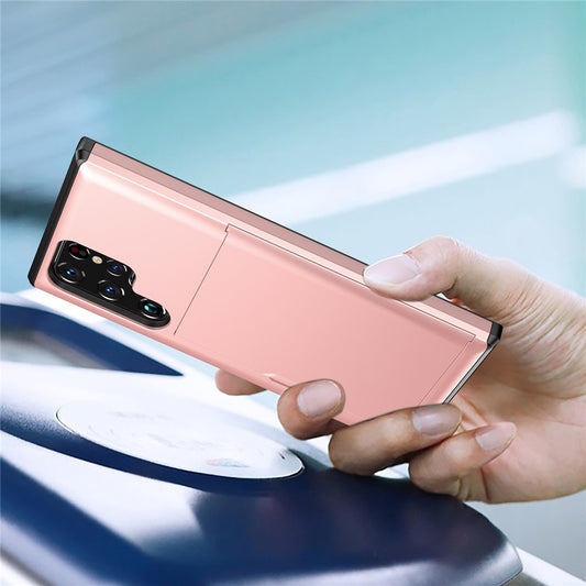 Galaxy S22 Ultra 5G Schiebekartensteckplatz-Hülle – Mit Kratzfestem Design