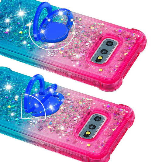 Galaxy S10e Glitter-Hülle – Farbverlauf mit funkelndem Puder