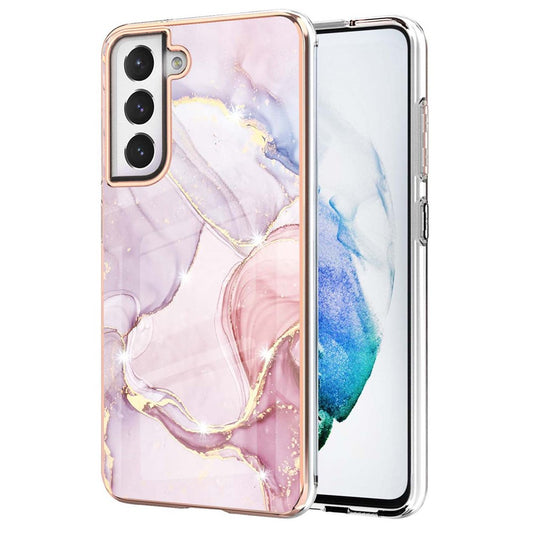 Galaxy S21 FE 5G Schutzhülle – Mit Marmormuster 2,0 mm Galvanik-Rückseite