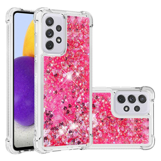 Galaxy A73 5G Glitzer-Hülle – Stoßfest & mit Treibsand