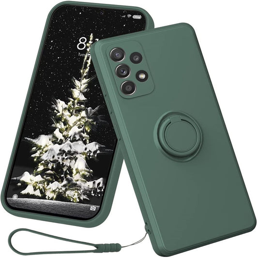 Galaxy A33 5G Silikonhülle – Leicht & Mit Schwenkring-Ständer
