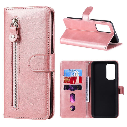 Zipper Pocket Leather Wallet Stand Case for Xiaomi Mi 10T 5G / Mi 10T Pro 5G / Redmi K30S