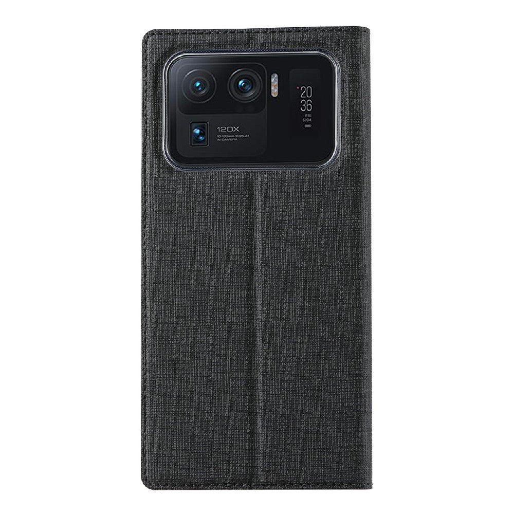 VILI DMX Series Card Holder Leather Protector Cover with Stand for Xiaomi Mi 11 Ultra