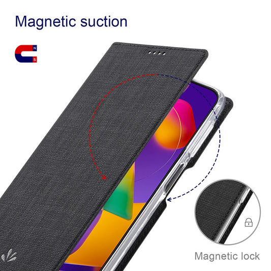 VILI DMX Series Leather Protector Stand Cover with Single Card Slot for Xiaomi Redmi Note 10 Pro