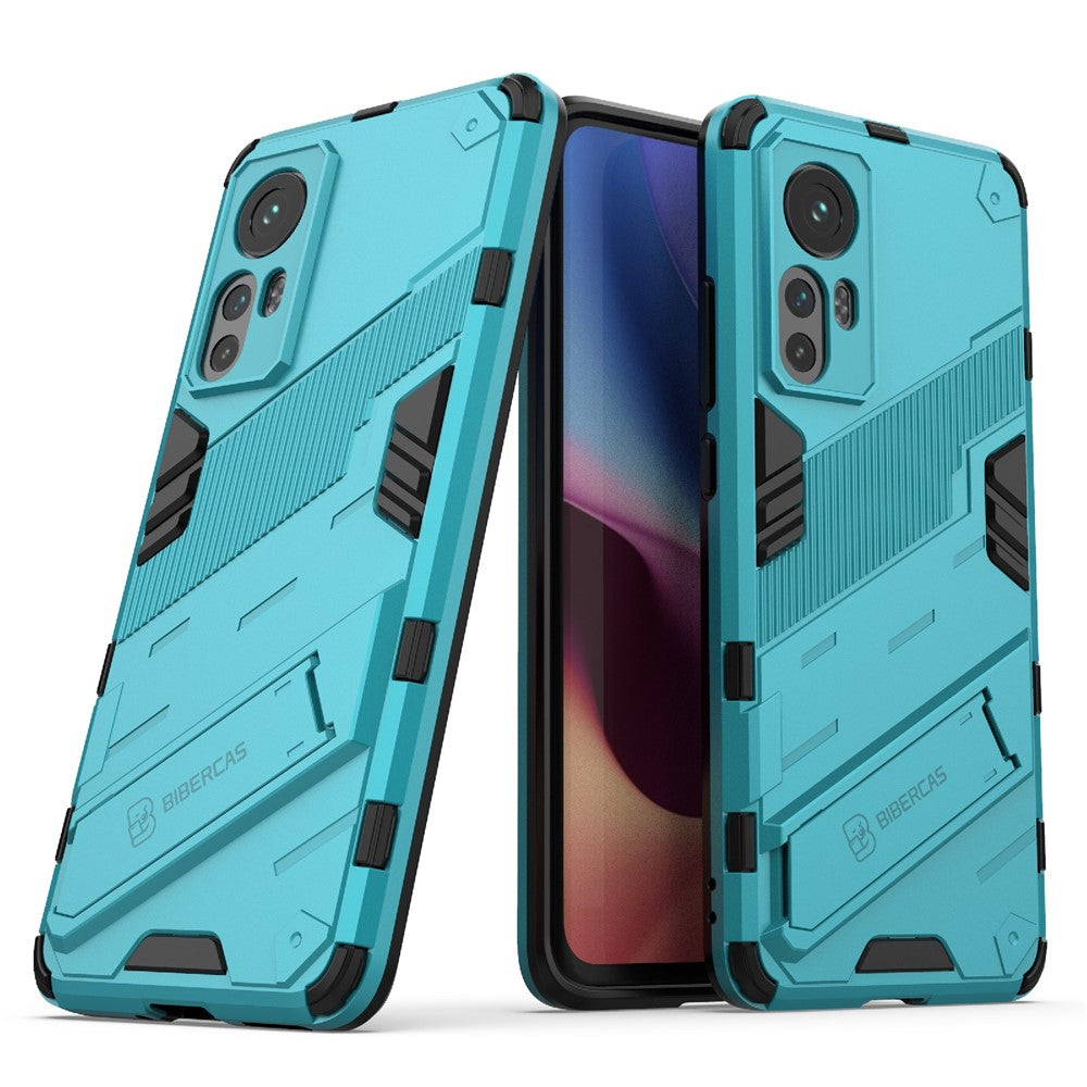Hidden Kickstand Design Anti-fall Protection TPU + PC Hybrid Phone Case Cover for Xiaomi 12 5G/12X 5G/12S 5G
