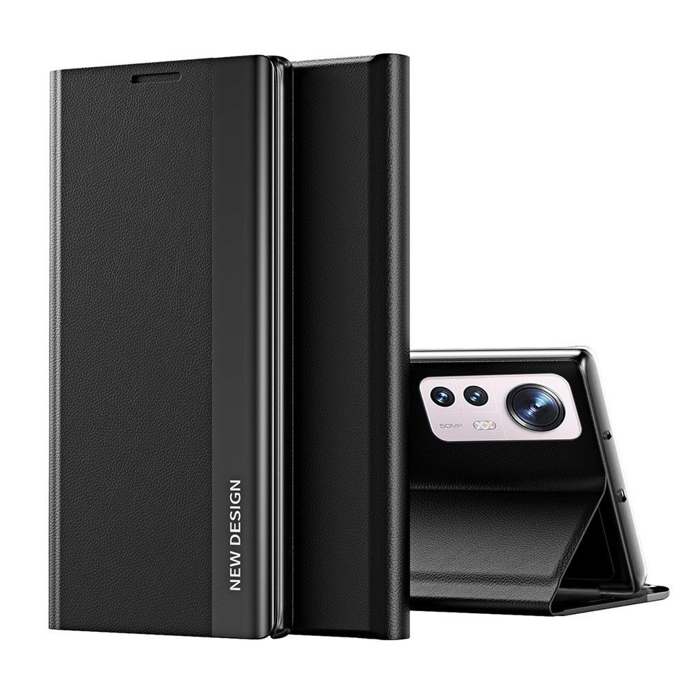 Folio Flip Full Protection PU Leather Stand Protective Phone Case for Xiaomi 12 5G / 12X 5G / 12S 5G