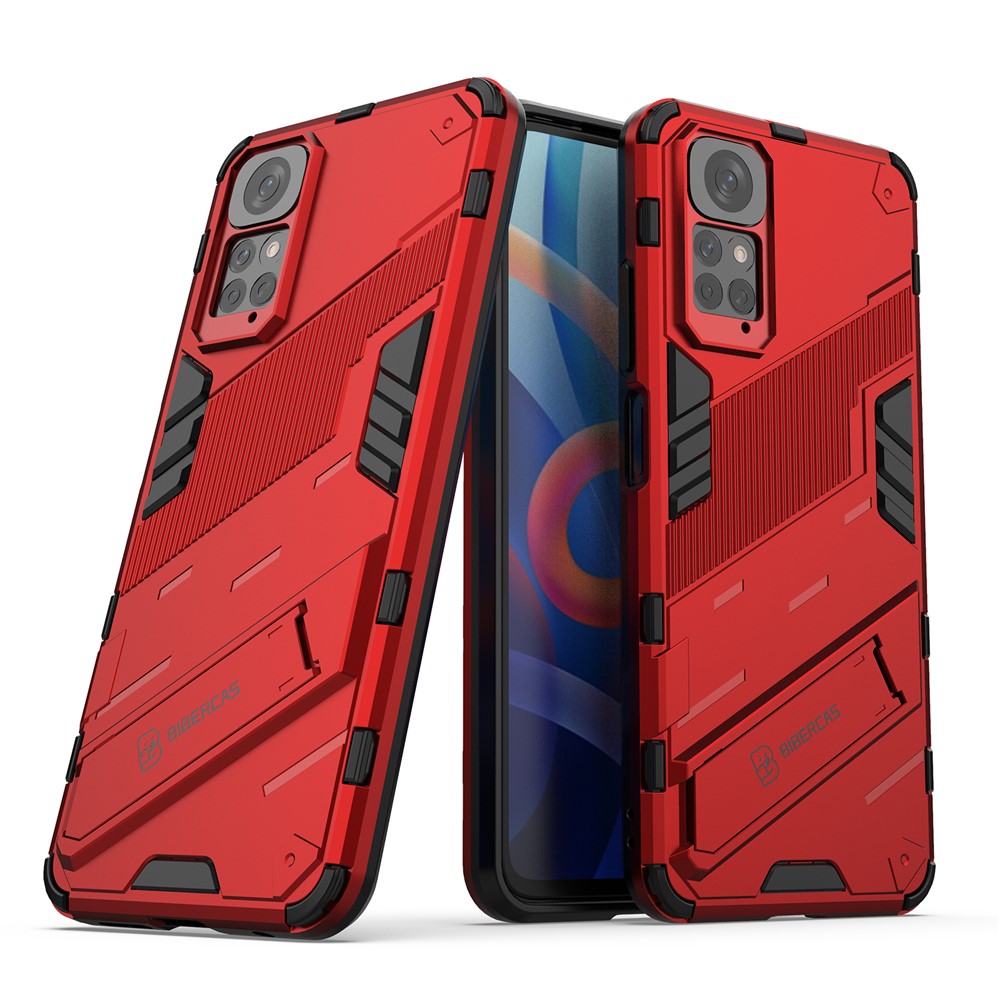 For Xiaomi Redmi Note 11 4G (Qualcomm) / Redmi Note 11S 4G PC + TPU Hybrid Phone Case Cover with Foldable Kickstand Design