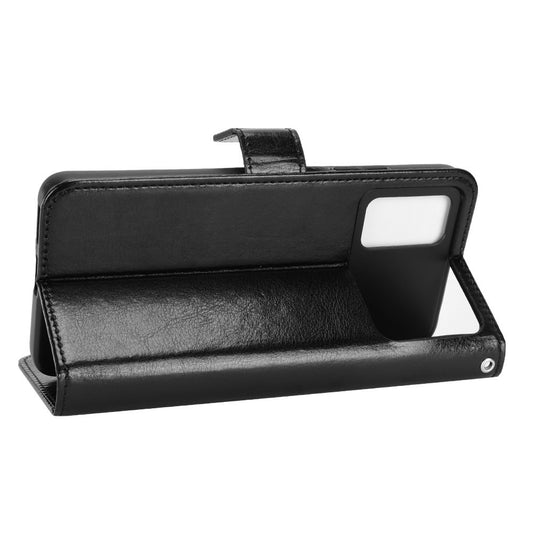 Xiaomi Poco X4 Pro 5G Wallet-Handyhülle – Crazy Horse Textur Flip PU Leder Standfunktion Stoßfeste mit Handschlaufe