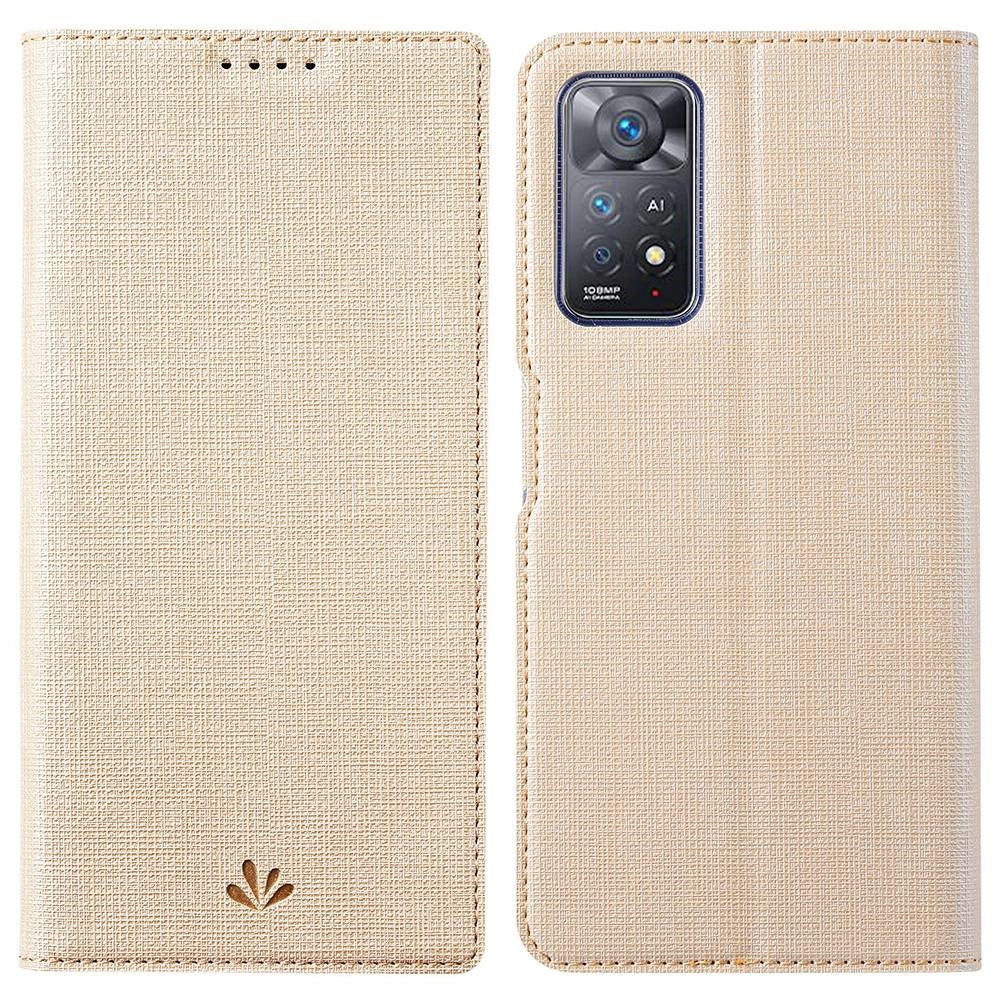 VILI DMX Series for Xiaomi Redmi Note 12 Pro 4G / 11 Pro 4G (MediaTek) / Note 11 Pro 5G (Qualcomm) PU Leather Anti-drop Protection Stand Phone Case with Card Holder
