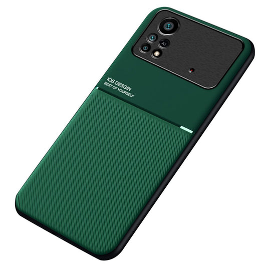 Xiaomi Poco X4 Pro 5G Handyhülle – Prägende PU-Lederhülle, sturzsichere TPU-Abdeckung mit integriertem magnetischem Metallblech