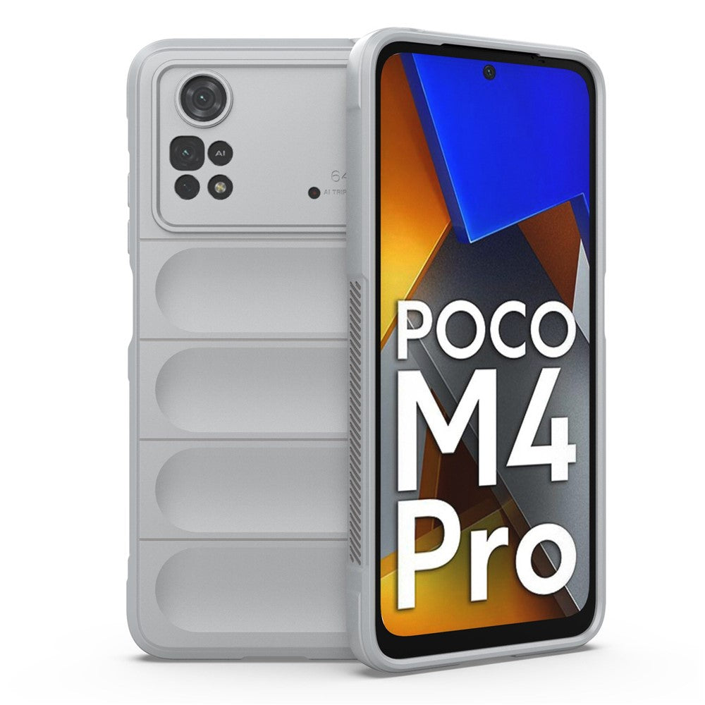 For Xiaomi Poco M4 Pro 4G Drop-proof TPU Phone Cover Anti-slip Edge Rugged Back Case