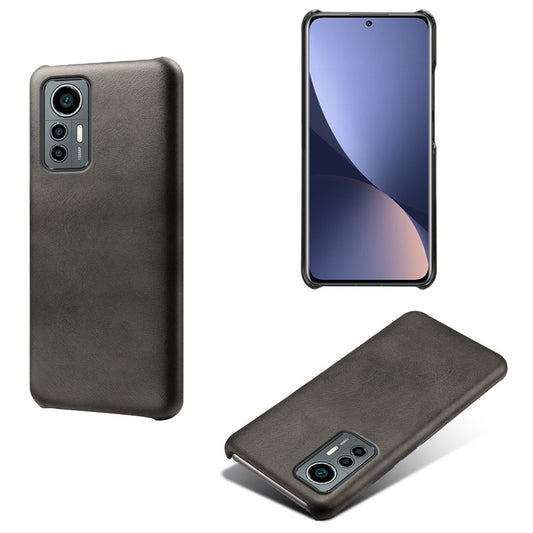 Xiaomi 12 Lite 5G Handyhülle – Verschleißfeste, kalbsstrukturierte PU-Leder-Beschichtung, harte PC-Fallschutz