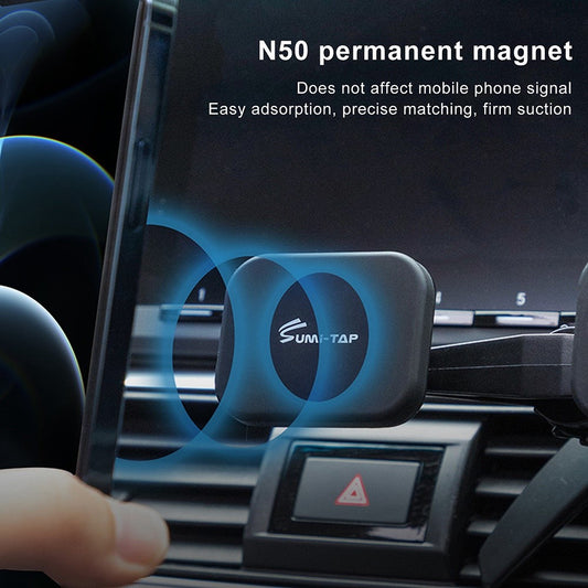 Auto-Handyhalterung – SUMI-TAP Kfz-Halterung für Lüftungsschlitze, Doppelkopf, 360-Grad-Magnet-Handyhalterung