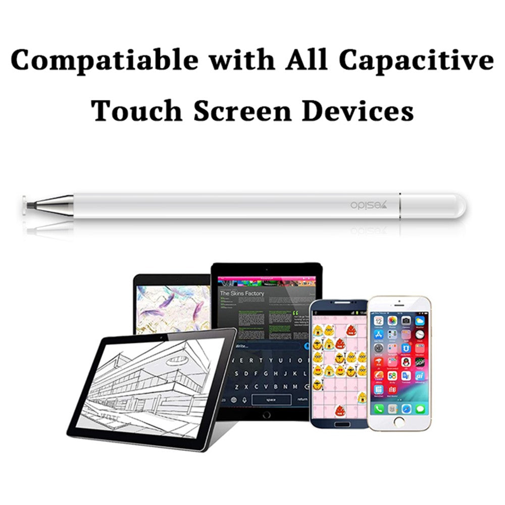 YESIDO ST04 Kapazitiver Stift mit Kugelschreiber – Für iPhone, iPad & Tablet, Schreib- & Zeichnenwerkzeug
