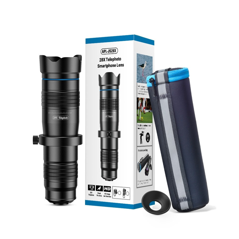 APEXEL APL-JS28X HD 28x Teleobjektiv – Universal-Smartphone-Fotografie-Set