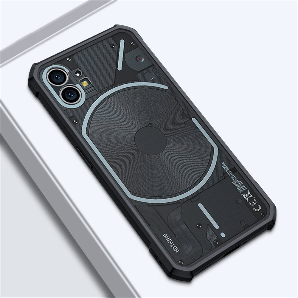 Nothing phone (1) 5G Handyhülle – Stoßfeste TPU-Hülle + transparente Acryl-Rückseite