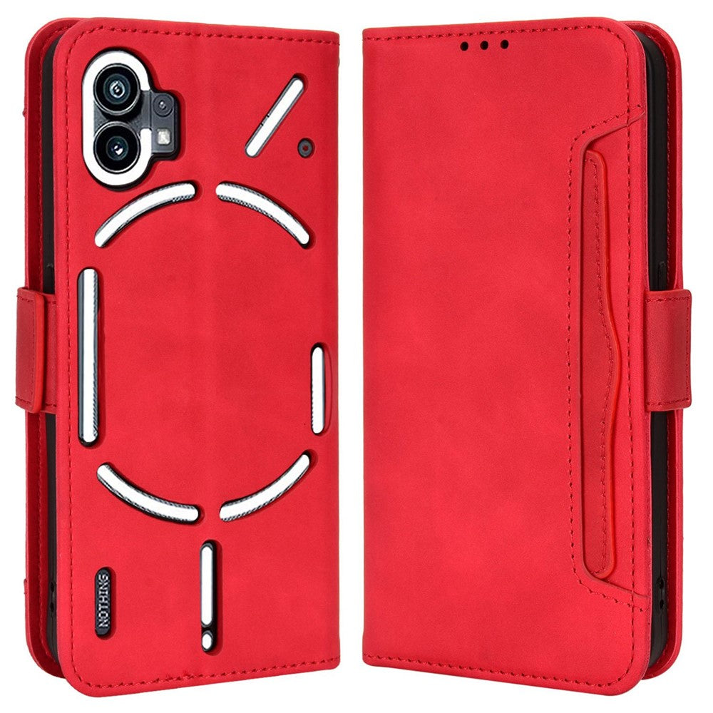 Phone Case for Nothing phone (1) 5G, PU Leather Multiple Card Slots Wallet Feature Full Body Protection Cover with Stand