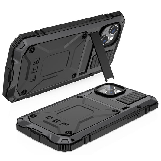 iPhone 14 Plus Schutzhülle – Stoßfest, staubdicht, mit gehärtetem Glas & Ständer