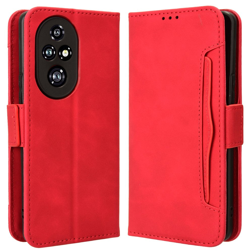 For Honor 200 Pro 5G Case Multiple Card Slots Leather Phone Cover