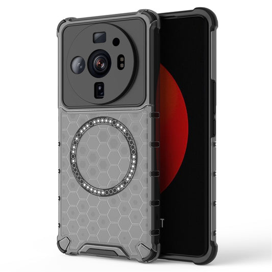 Xiaomi 12S Ultra 5G Handyhülle – Magnetische , stoßfeste Waben-TPU+PC