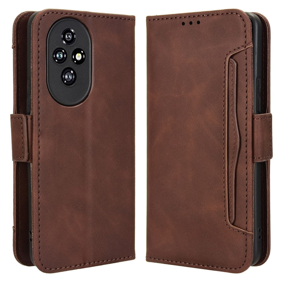 For Honor 200 5G Case Multiple Card Slots Leather Wallet Phone Shell