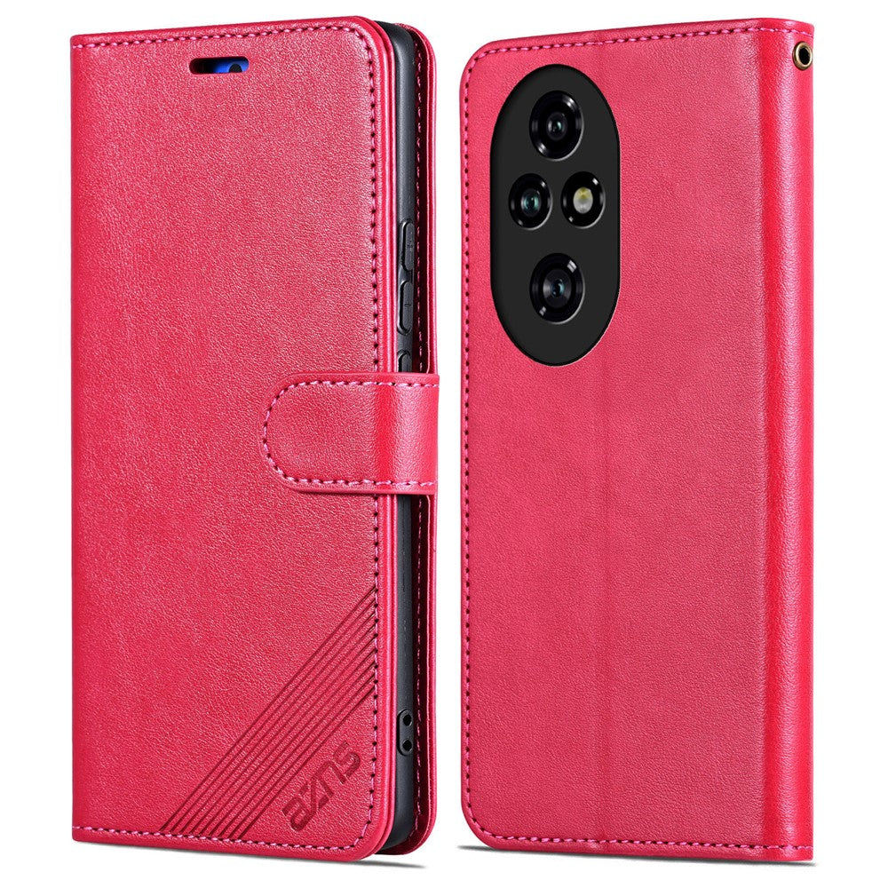 AZNS PU Leather Phone Case for Honor 200 Pro 5G PU Leather Wallet Cell Stand Phone Cover