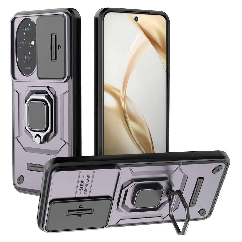 For Honor 200 5G Case Lens Cover Kickstand PC+TPU Phone Shell