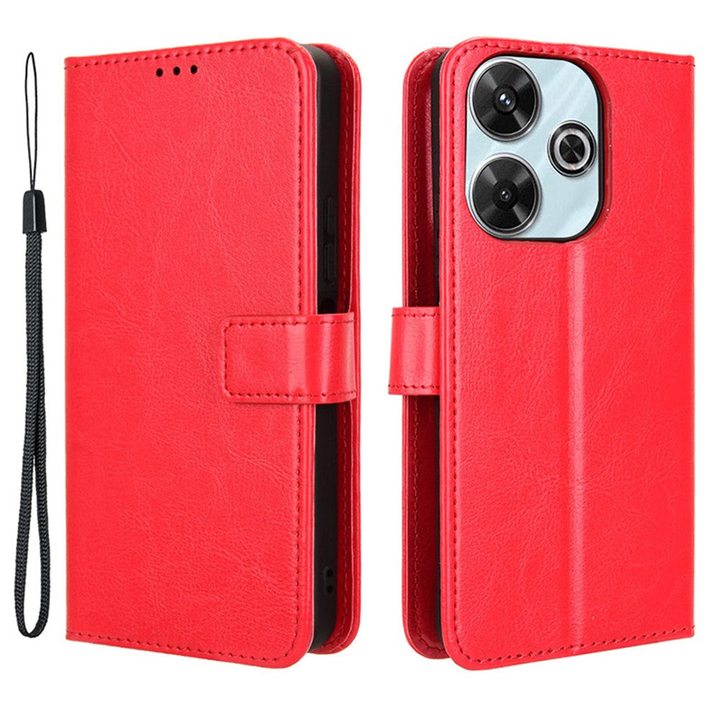 For Xiaomi Redmi 13 5G / 13 4G / Note 13R 5G / Poco M6 4G Case PU Leather Mobile Phone Cover