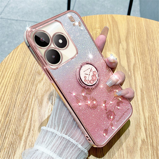 KADEM For Xiaomi Redmi 13 5G / 13 4G / Poco M6 4G Kickstand Case Rhinestone Soft TPU Phone Cover