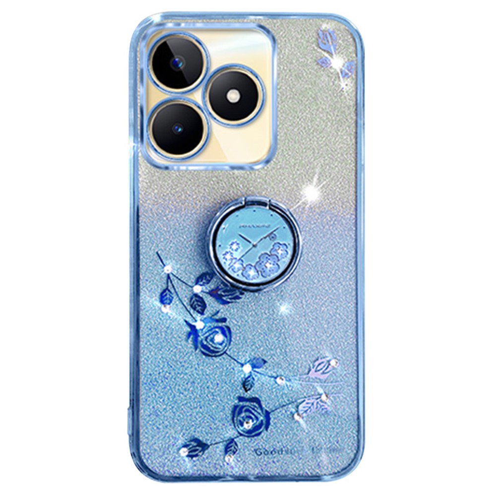 KADEM For Xiaomi Redmi 13 5G / 13 4G / Poco M6 4G Kickstand Case Rhinestone Soft TPU Phone Cover