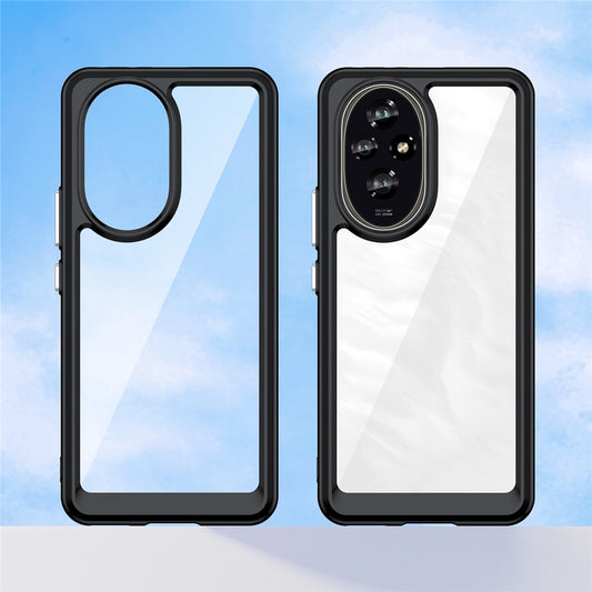 Honor 200 5G Transparente Handyhülle – Stoßfeste Rückseite, aus TPU & Acryl