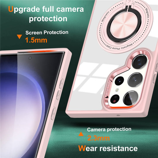 Galaxy S23 Ultra Magnetische Hülle – Kratzfest, stoßfest & mit Ständer
