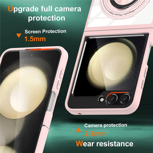 Galaxy Z Flip5 5G Magnetische Hülle – Kratzfest, stoßfest & mit Ständer