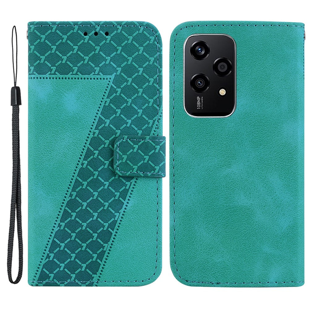 For Honor 200 Lite Case Pattern Imprint Leather Stand Phone Cover with Wallet
