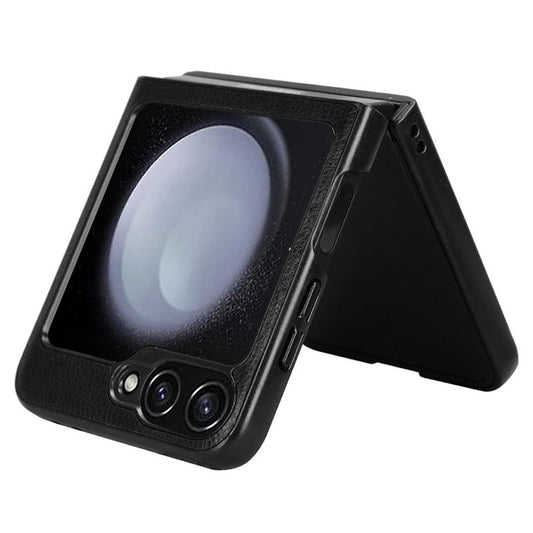 Galaxy Z Flip7 FE 5G / Z Flip6 5G Schutzhülle – mit Litchi-Leder-Beschichtung