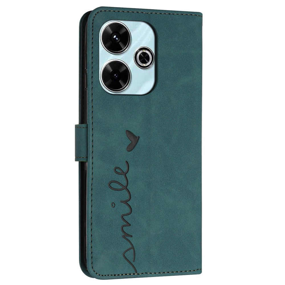 For Xiaomi Redmi 13 5G / 13 4G / Note 13R 5G / Poco M6 4G Case Wallet Imprinted PU Leather Phone Stand Cover
