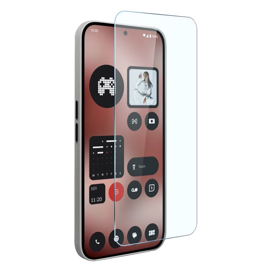 Nothing Phone (2a) Transparente Handyhülle – 2-in-1-Design: Vergilbungsfrei, aus weichem TPU, Displayschutzfolie aus gehärtetem Glas