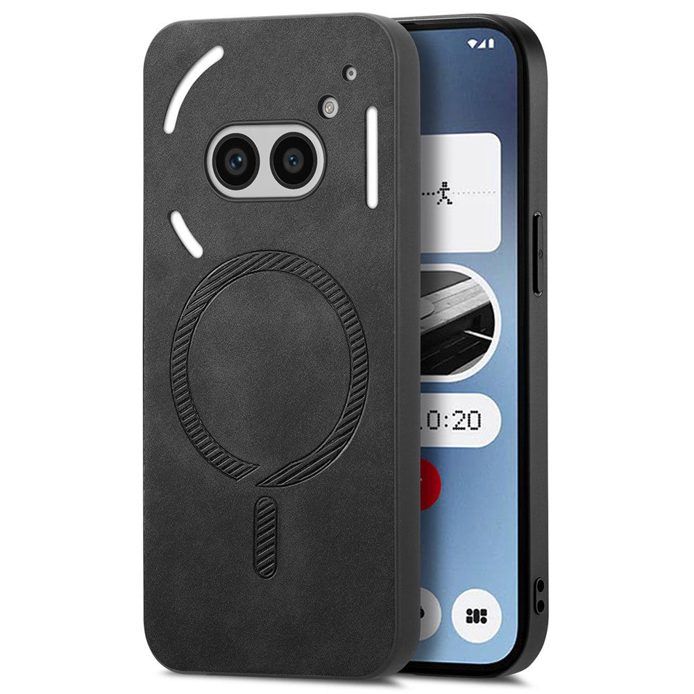 Nothing Phone (2a) Plus / Phone (2a) Magnetische Handyhülle – Leder-Rückseite, hautfreundlich