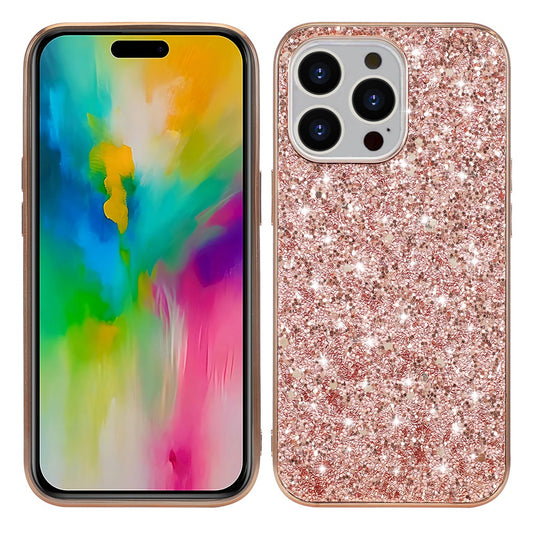 iPhone 16 Pro Schutzhülle – Funkelnde Glitzer-Rückseite