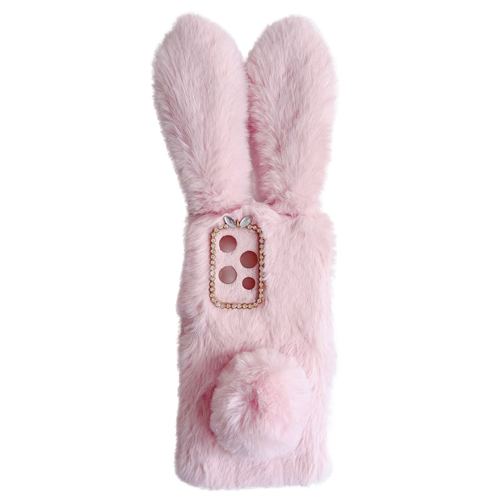 For Honor 200 Lite Case Shockproof Soft TPU Phone Cover Bunny Ears Furry