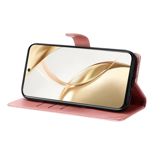 Honor 200 Lite Handyhülle – Brieftaschen- mit Schmetterlings-Blumenaufdruck, Leder-Klapphülle