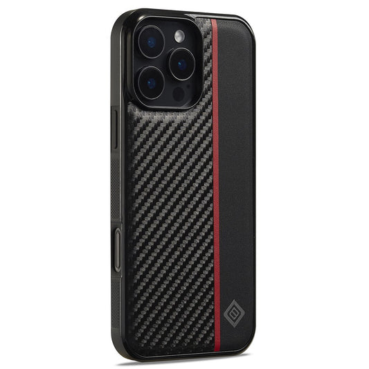 iPhone 16 Pro Max Stoßfeste Hülle - Carbonfaser-Optik
