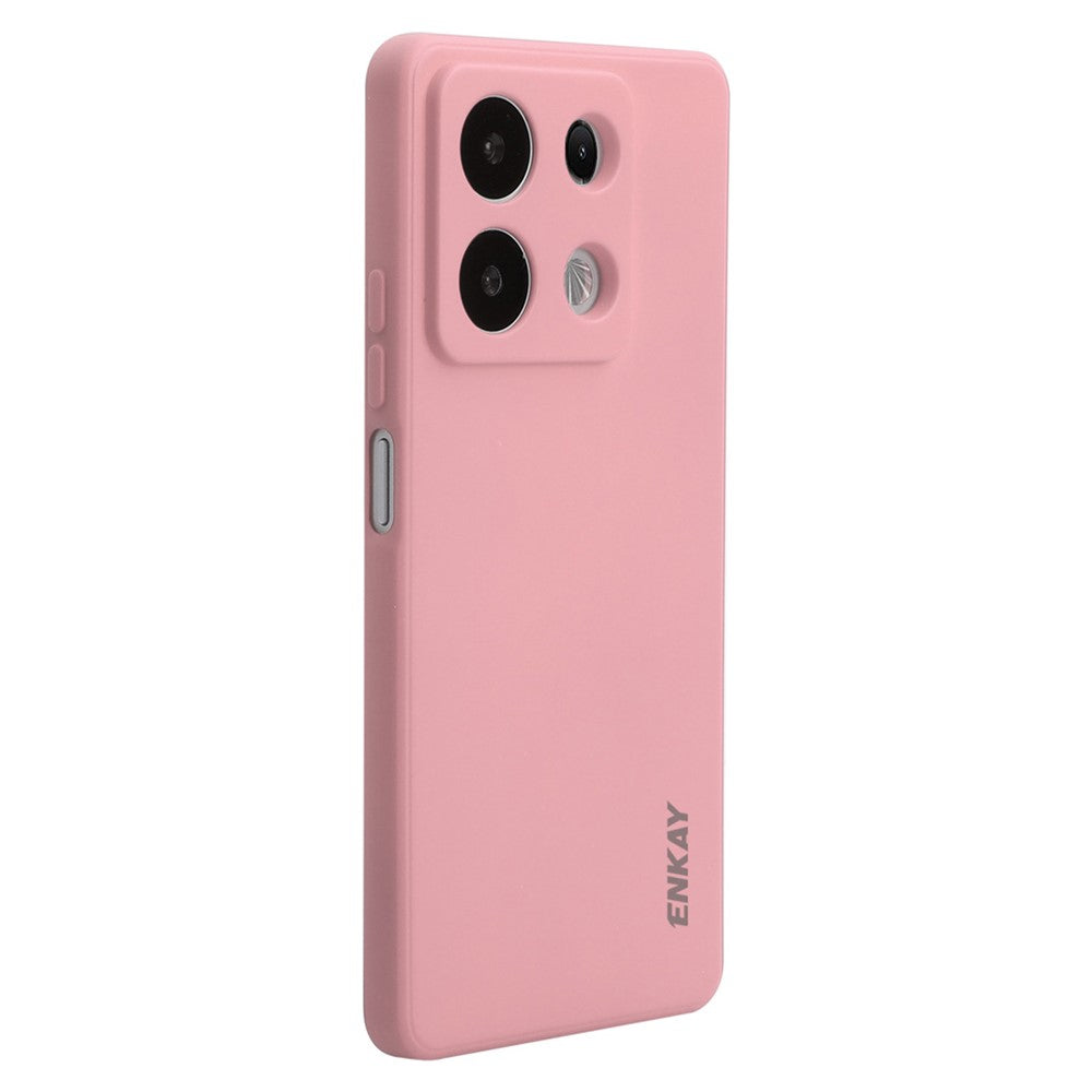 ENKAY HAT PRINCE For Xiaomi Redmi Note 13 Pro 5G / Poco X6 5G Case Straight Edge Liquid Silicone Phone Cover