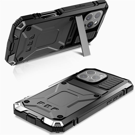 iPhone 16 Pro Schutzhülle – Stoßfest, staubdicht, mit gehärtetem Glas & Ständer
